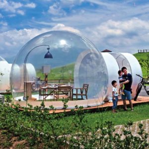 Clear Camping Dome - Inflatable Bubble Lodge Tent House