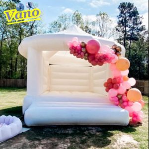 White Wedding Bounce House Inflatable Jumping Castle